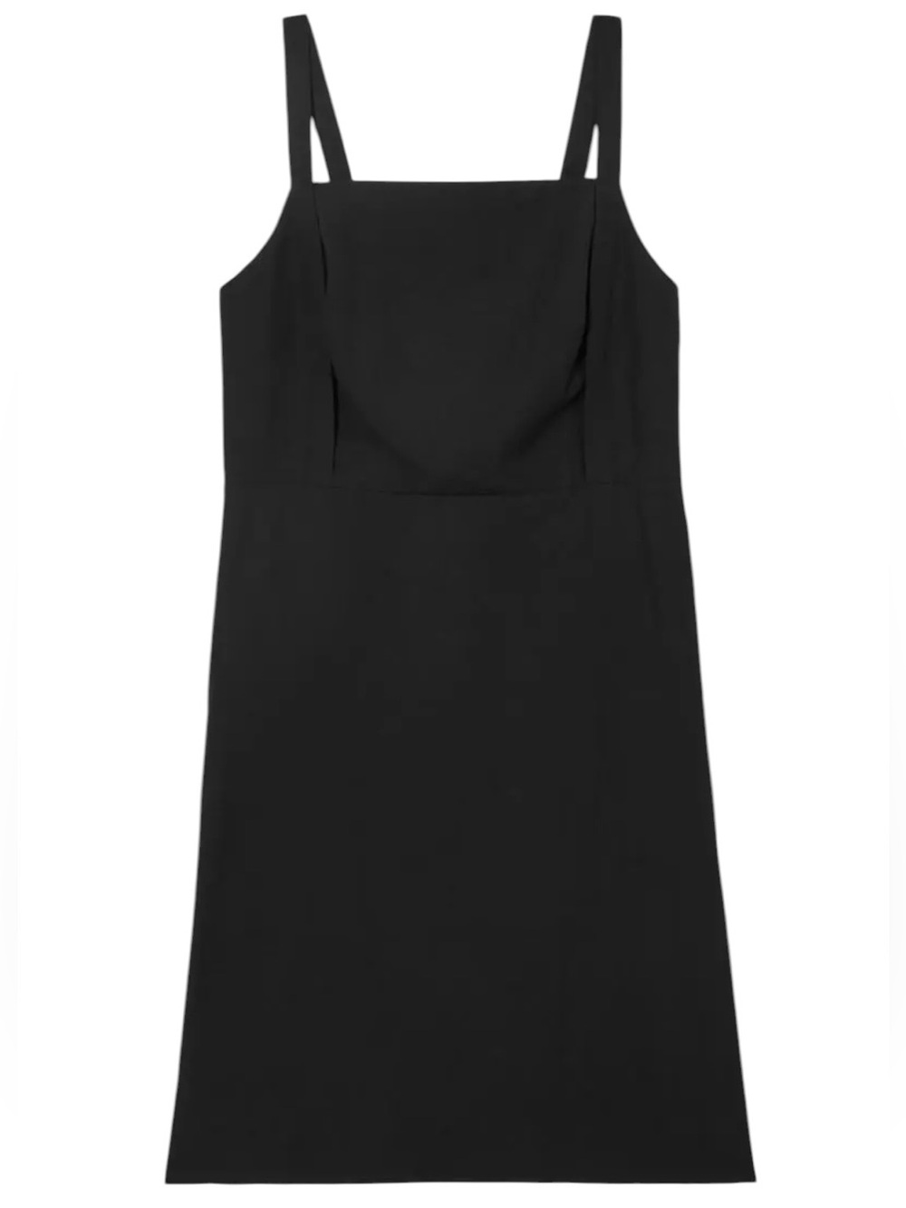 COS Open-Back Mini Pinafore Dress in Black Size 4